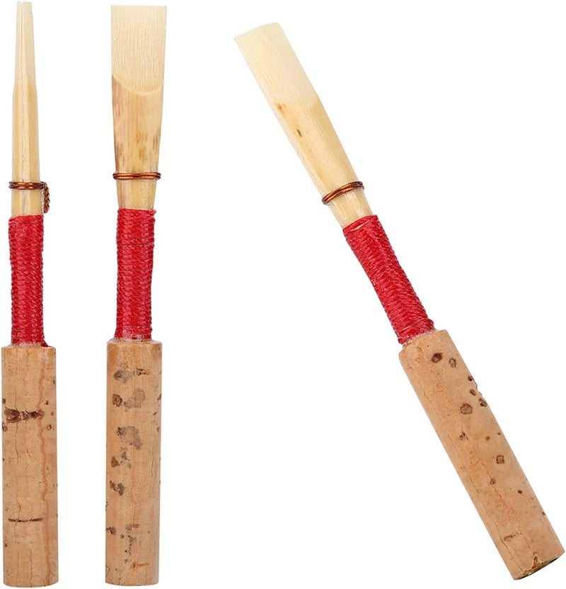 Sorandy Oboe Reeds, 10pcs Medium Strength Handmade Oboe Reeds with Portable Case, Professional Bamboo Accessories, Instrument Replacement for Beginners with No Soaking Required - Image 2